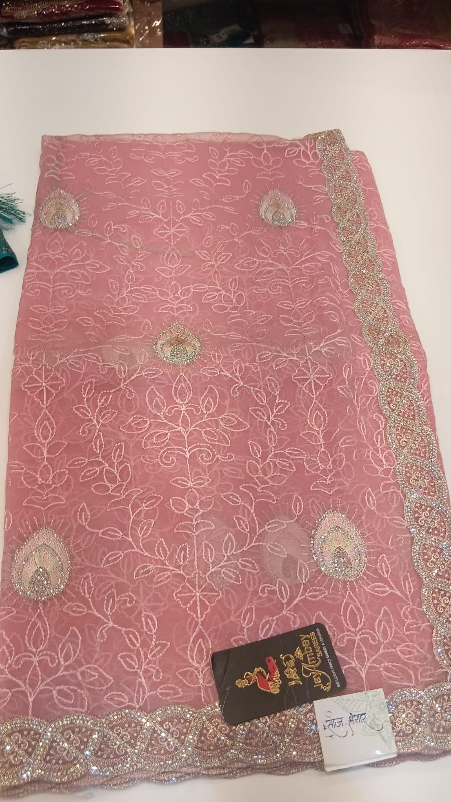 Chiffon embroidery